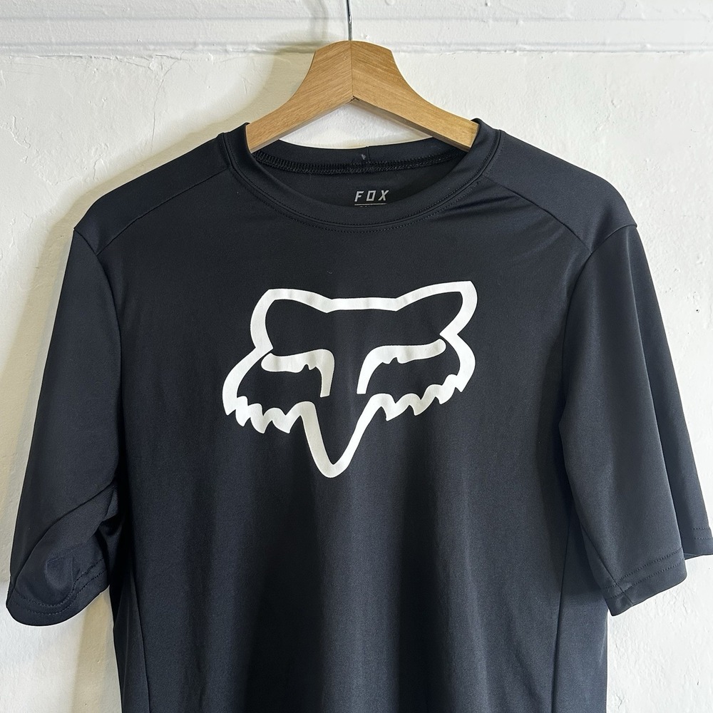 Fox Face Racing Biking Ranger s/s Short Sleeve Jersey Black Small Lightweight - Picture 2 of 8